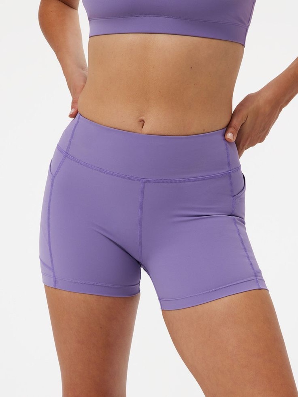 Outdoor Voices Superform 3.5” Purple Biker Shorts